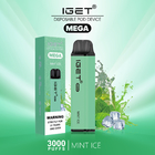 24 plumas disponibles del vape del hielo MEGA de la fruta de Iget de los sabores incluyendo la nicotina para el 5%