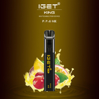 La pluma disponible vendedora caliente del vape del REY 2600 soplos de Australia IGET con color de los diferentes tipos elige