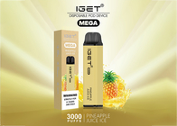 Los vapes MEGA disponibles de IGET 3000 soplos dan fruto e-cigarrillo de los sabores vaporizador de 10 ml