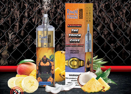 12 soplos recargables Vape disponible del TORNADO 10000 del dispositivo RANDM de los sabores