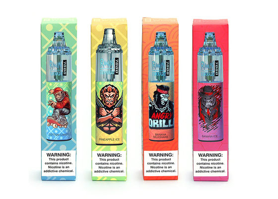 Control Nic Salt Disposable Vape 1000mAh de la circulación de aire recargable