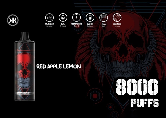 la sal Vape disponible de la nicotina de 16ml el 5% encierra 12 sabores de los diferentes tipos