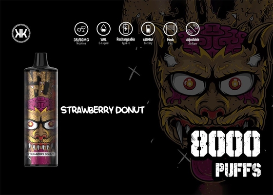 Batería disponible de Max Vape Pen With 850mAh de la energía de los soplos de KK 8000 recargable