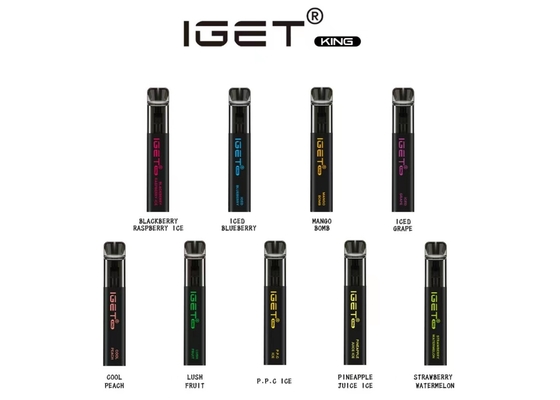 Rey disponible de Iget de 25 del sabor de la fruta 2600 de la nicotina sabrosa de los soplos 6,0% de Vape E-Cigs de la pluma