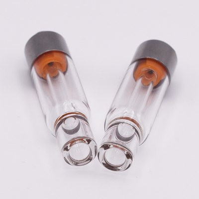 cartucho de cristal lleno de la capacidad CBD Vape del tanque de 0.5ml 1.0ml con la cerradura