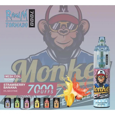 Los SOPLOS del tornado 7000 de la sal RANDM de la nicotina del 5% 30 clases condimentan la pluma disponible de Vape