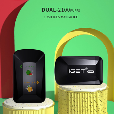 Mango de la fruta de la pasión y soplos disponibles mezclados de la baya IGET Vape 2100