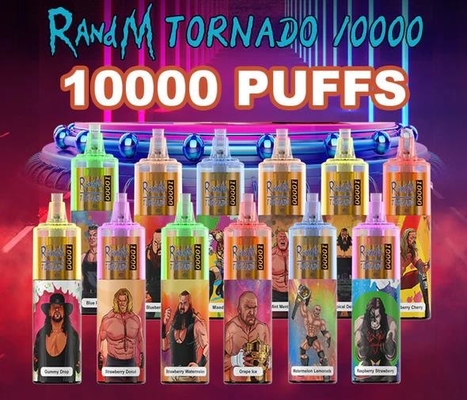 Dispositivo del cigarrillo de 10000 de los soplos sabores de Nic Salt Disposable Vape Rechargeable 12
