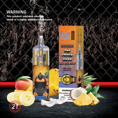 24 tornados 10000, pluma disponible no recargable de los sabores RANDM de Vape