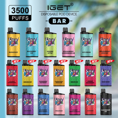 Cigarrillo disponible de Vape IGET de la nicotina, 3500 BARRA de los soplos IGET