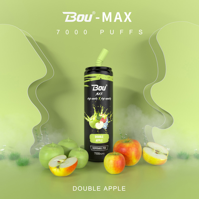 Tipo C Recargable Bou Max Iget Diposable Vape 7000 Puffs 13 Sabores 650mAh