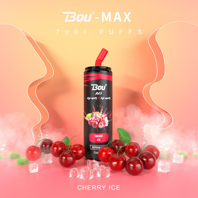 Tipo C Recargable Bou Max Iget Diposable Vape 7000 Puffs 13 Sabores 650mAh
