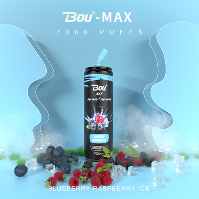 Tipo C Recargable Bou Max Iget Diposable Vape 7000 Puffs 13 Sabores 650mAh