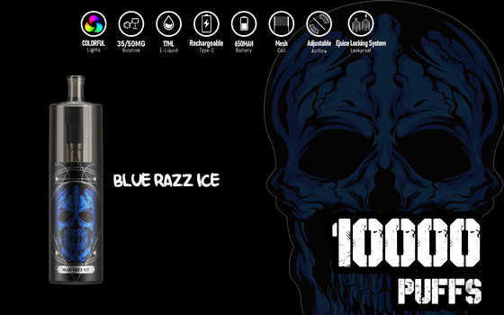 Visible Window Energy 10000 Puffs 17ml Liquid Epod Vape E Cig KK 10 Sabores