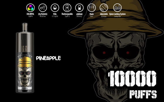 Energy 10000 Puffs 650mah Batería Epod Vape E Cig KK 10 Sabores