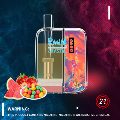 El estilo RandM Crystal Disposable 4600 de la alta moda sopla Vapes con 12 sabores 10ml