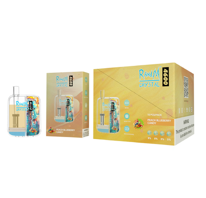 Soplos Vape superior Pen Disposable Nic Salt del cristal 4600 de 10ML RandM 12 sabores