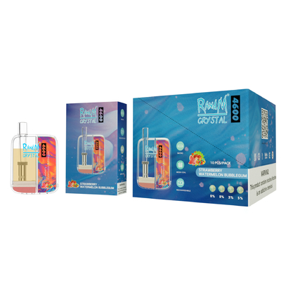 Soplos Vape superior Pen Disposable Nic Salt del cristal 4600 de 10ML RandM 12 sabores