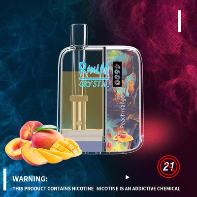 Vaporizador portátil superior disponible de los soplos 10ML del cristal 4600 de Vape RandM de la caja delgada
