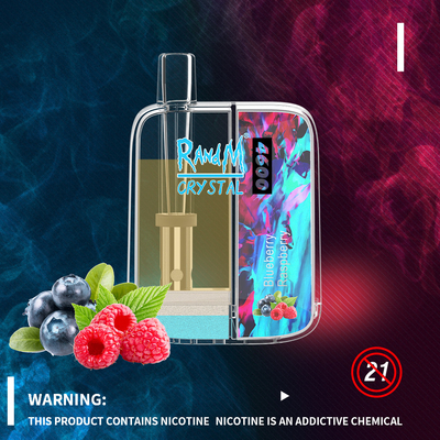 Vaporizador portátil superior disponible de los soplos 10ML del cristal 4600 de Vape RandM de la caja delgada