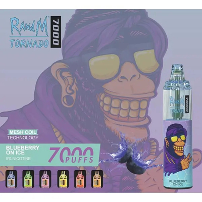 La nicotina disponible de los soplos 5% del randM al por mayor 7000 contiene 45 sabores Vape