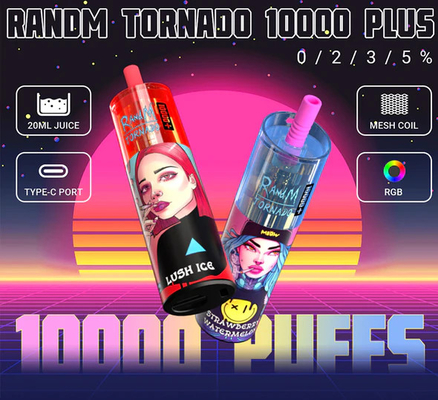 Soplos del tornado 10000 de RandM más sabores disponibles de la vaina 14 del dispositivo de los cigarrillos de E