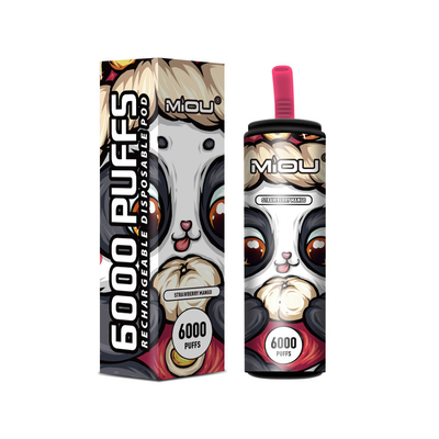 650ml Vape disponible Miou 6000 soplos en existencia