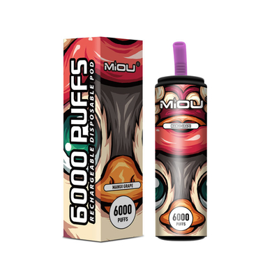 650ml Vape disponible Miou 6000 soplos en existencia