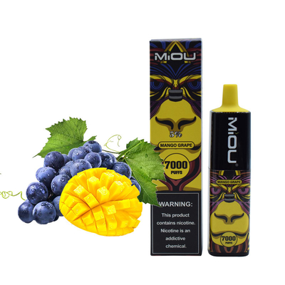 Miou vendedor caliente 7000 sopla E-cig disponible portátil Vape de la nicotina del 5%