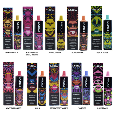 Miou vendedor caliente 7000 sopla E-cig disponible portátil Vape de la nicotina del 5%