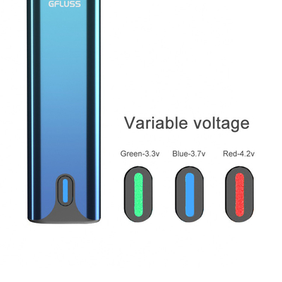 300 de encargo de alta calidad Mah 2ml precalientan voltaje disponible del botón CBD Vape Pen Pod No Leak Adjustable