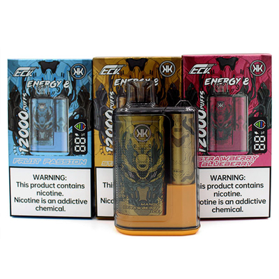 49.5x26x86 mm ECK KK Vaporizador 12000 Puffs 5% de nicotina gusto elegante