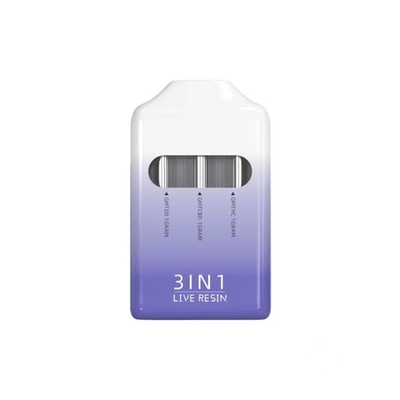 Último nuevo producto 3 en 1 cartucho descargable de vaporización de 13 ml con puerto de carga micro USB