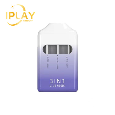 Último nuevo producto 3 en 1 cartucho descargable de vaporización de 13 ml con puerto de carga micro USB