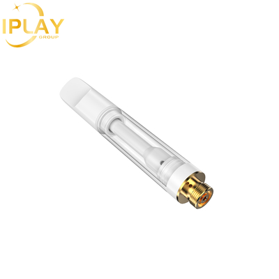 Cartucho de aceite de CBD al por mayor THC D8 Circonia redonda plana con poste de 0,5 ml Cartucho de 1 ml