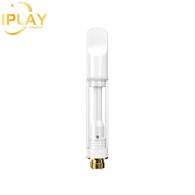 Cartucho de aceite de CBD al por mayor THC D8 Circonia redonda plana con poste de 0,5 ml Cartucho de 1 ml