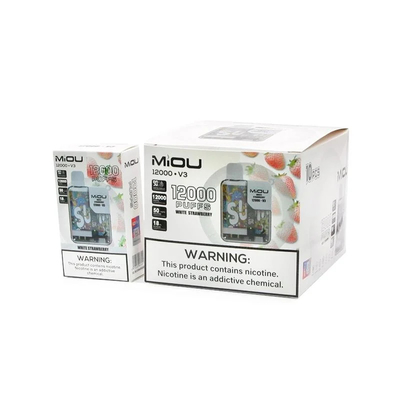Venta caliente Miou V3 20 sabores Display de vapeo desechable 12000 bolas de nicotina E cigarrillo vapeo