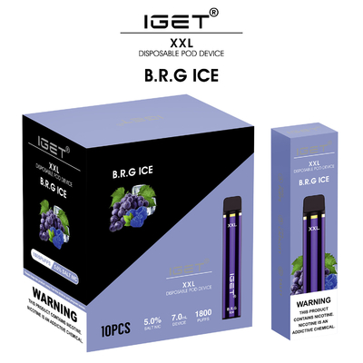 El xxl el 100% 1800 originales de Iget de la fábrica de China sopla directamente pluma disponible del vape