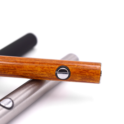 El acero inoxidable hizo botón máximo de la batería de la pluma del vape la forma delgada para el cartucho del vape de 510 hilos
