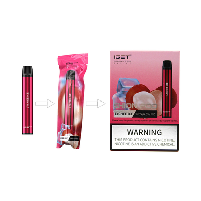 Pluma disponible electrónica de alta calidad de los soplos 2.4ml Iget Shion Vape del cigarrillo 600