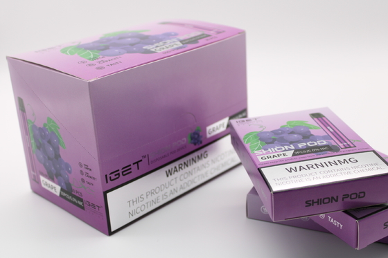 Pluma disponible electrónica de alta calidad de los soplos 2.4ml Iget Shion Vape del cigarrillo 600
