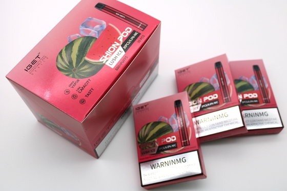 Pluma disponible auténtica de Vape de la batería de los soplos 400mAh del dispositivo 600 de la vaina de los E-cigarrillos de IGET SHION