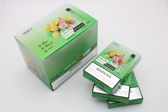 Pluma disponible auténtica de Vape de la batería de los soplos 400mAh del dispositivo 600 de la vaina de los E-cigarrillos de IGET SHION