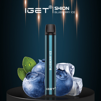 Soplos enormes 2.4ml Iget Shion de la pluma 600 de Nic Salt Disposable Vape Cbd del hielo