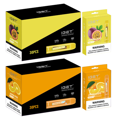 280mah Watermelom IGET Vape JANNA Vape Pen disponible 450 soplos