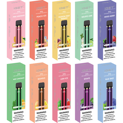 Vaina portátil Vape, pluma del soplo auténtico de Iget 1800 del vaporizador de 7ml que fuma XXL