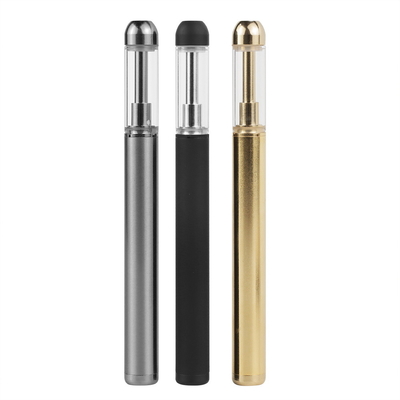 El tanque de vidrio disponible de la extremidad CBD Vape Pen Ceramic Coil Heating 0.5ml de la ronda del metal