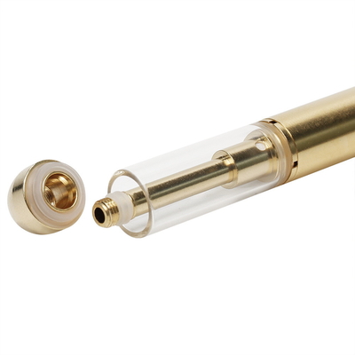 Extremidad redonda D5-A 3.7v CBD de cerámica Vape disponible Pen Empty del goteo del metal