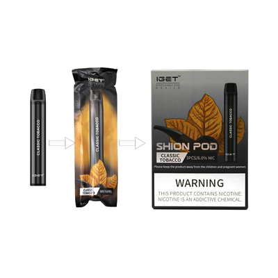 600 soplos E Nic Salt Disposable Vape Pen líquido IGET SHION todo en uno