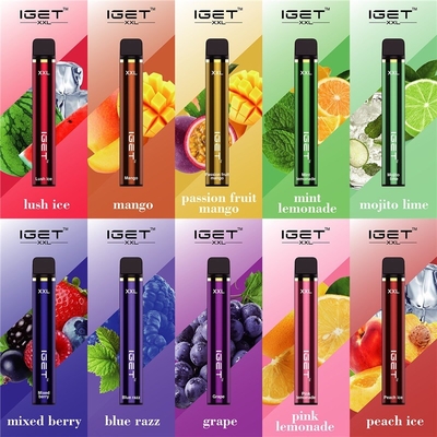 IGET MÁS la nicotina disponible de los soplos 4.8ML el 5% del equipo 650mAh 1200